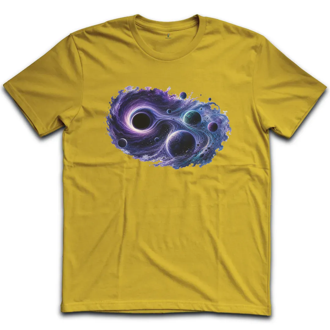 Black Hole Watercolor T-Shirt