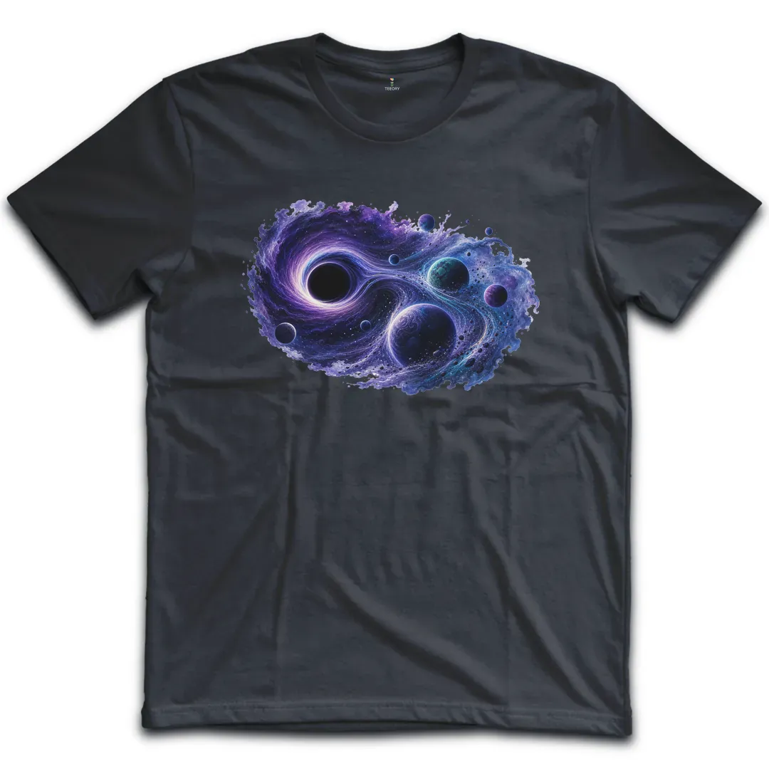 Black Hole Watercolor T-Shirt