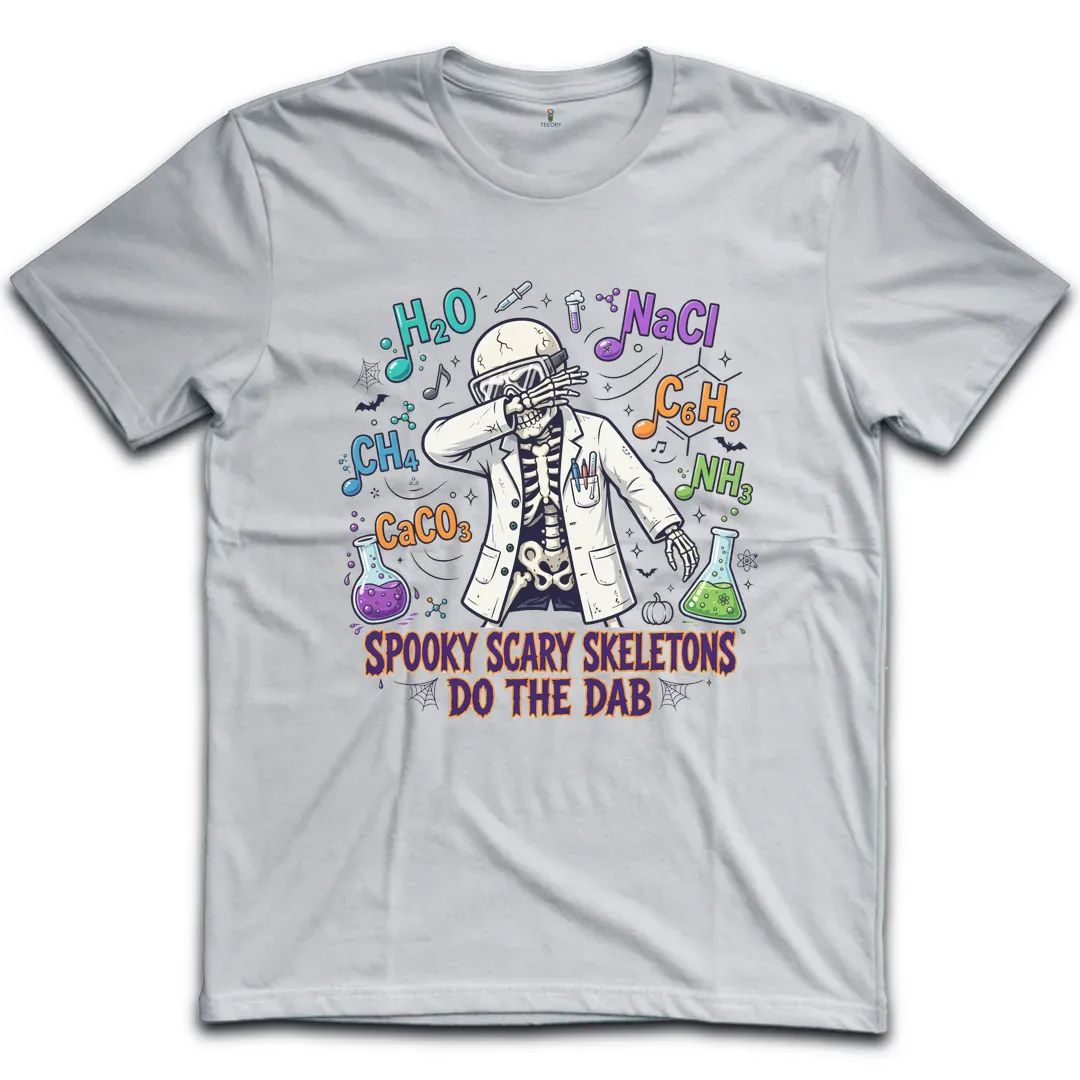 Spooky Scary Skeletons Dab T-Shirt