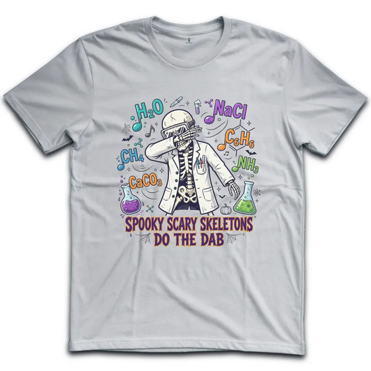 Spooky Scary Skeletons Dab T-Shirt