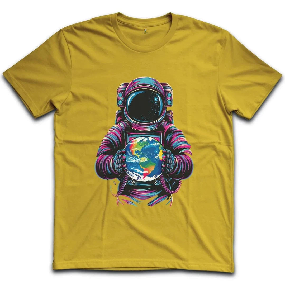 Colorful Astronaut Earth T-Shirt