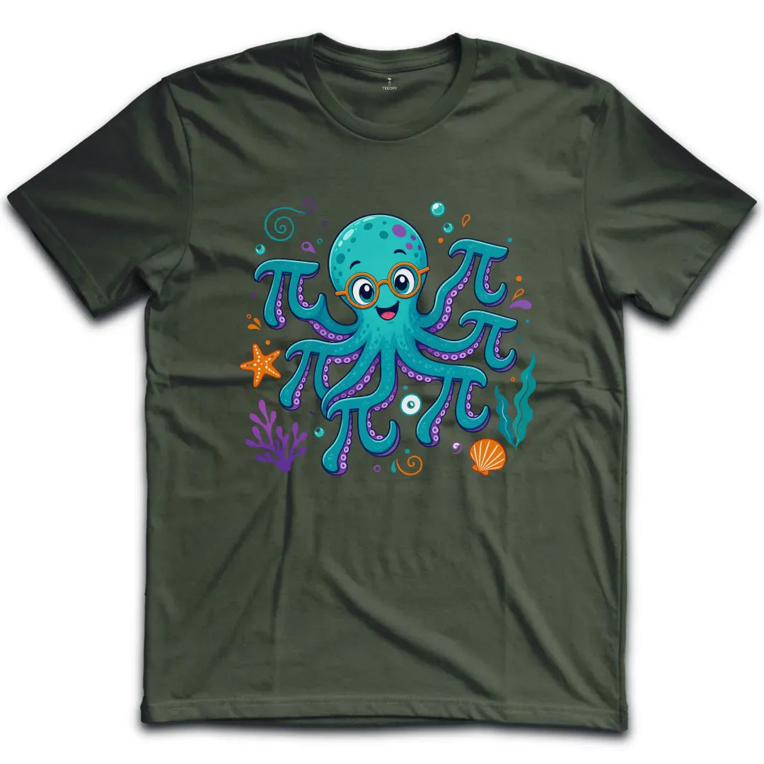Octopus Pi Colorful T-Shirt