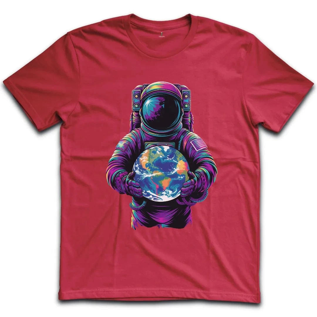 Vibrant Astronaut Globe T-Shirt