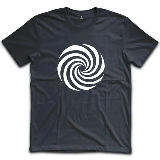 Hypnotic Black and White Spiral T-Shirt