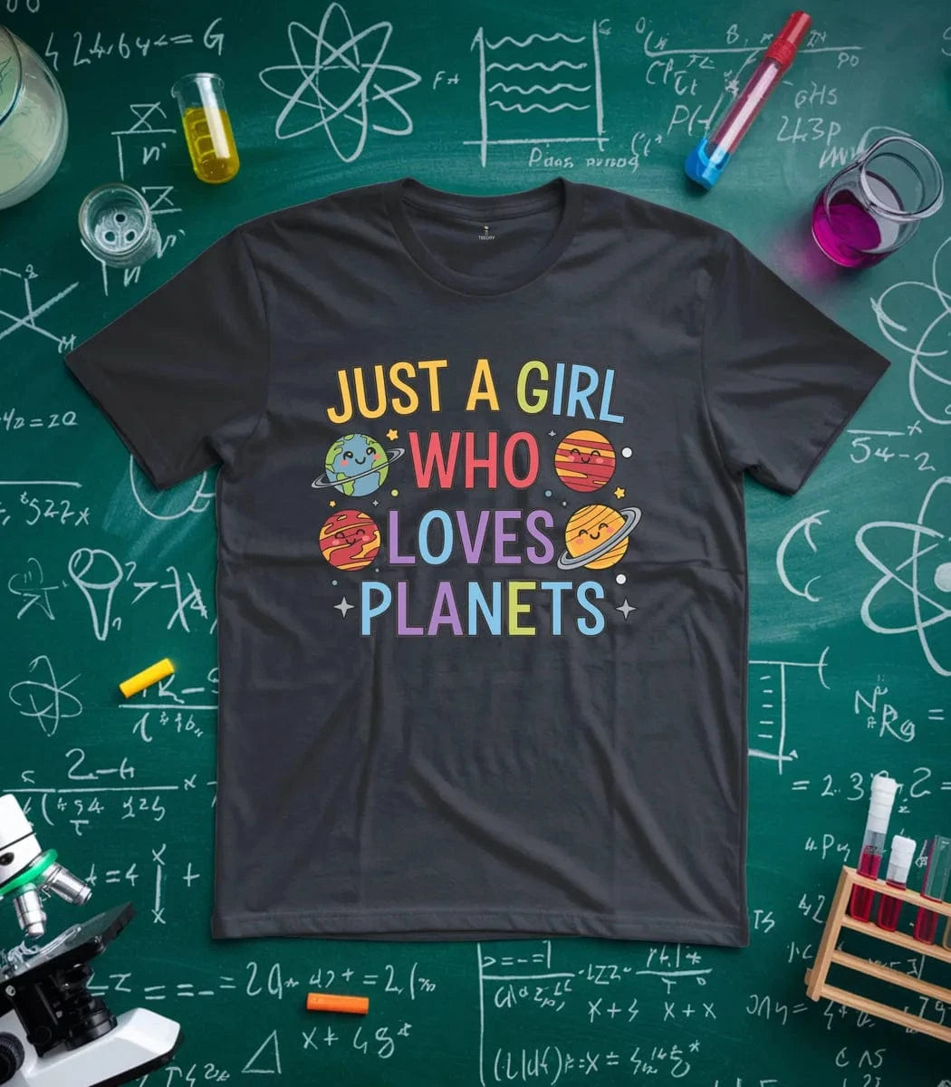 Just a Girl Who Loves Planets T-Shirt