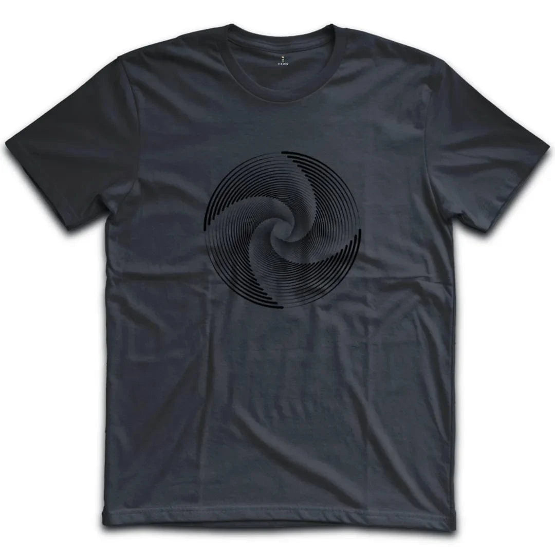 Black White Swirl Illusion T-Shirt