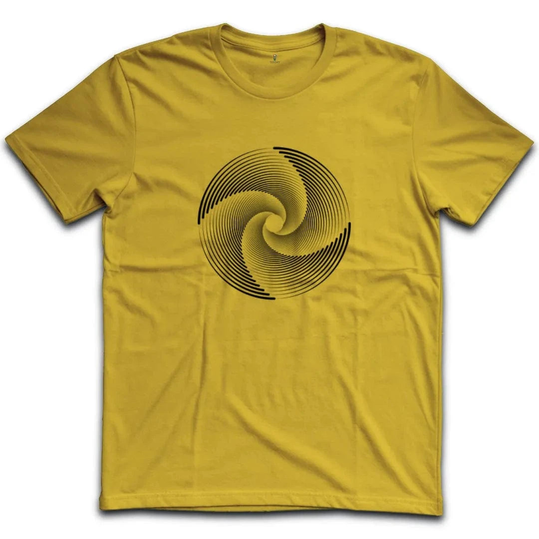 Black White Swirl Illusion T-Shirt