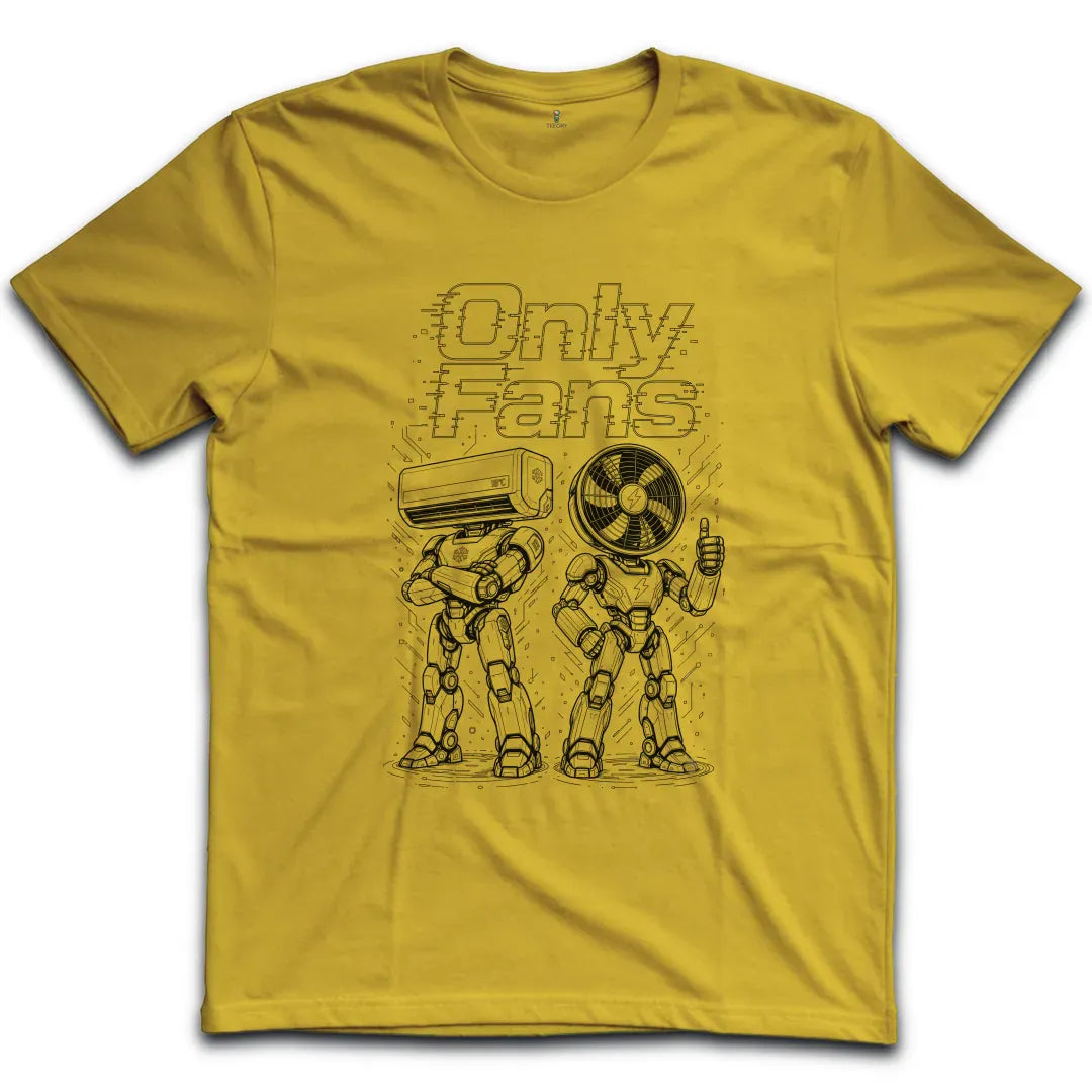Only Fans Robots Dark T-Shirt