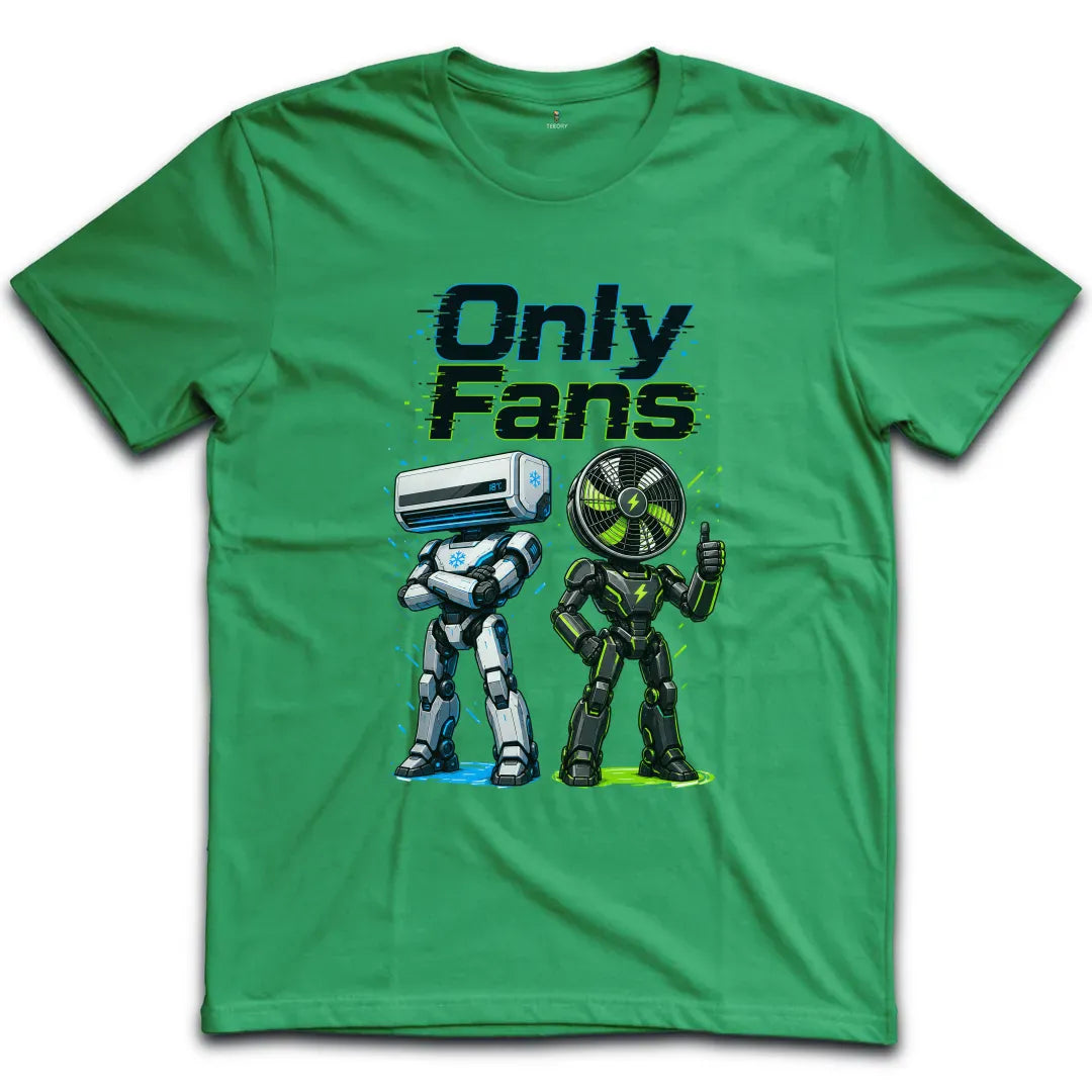 Only Fans Robots Color T-Shirt