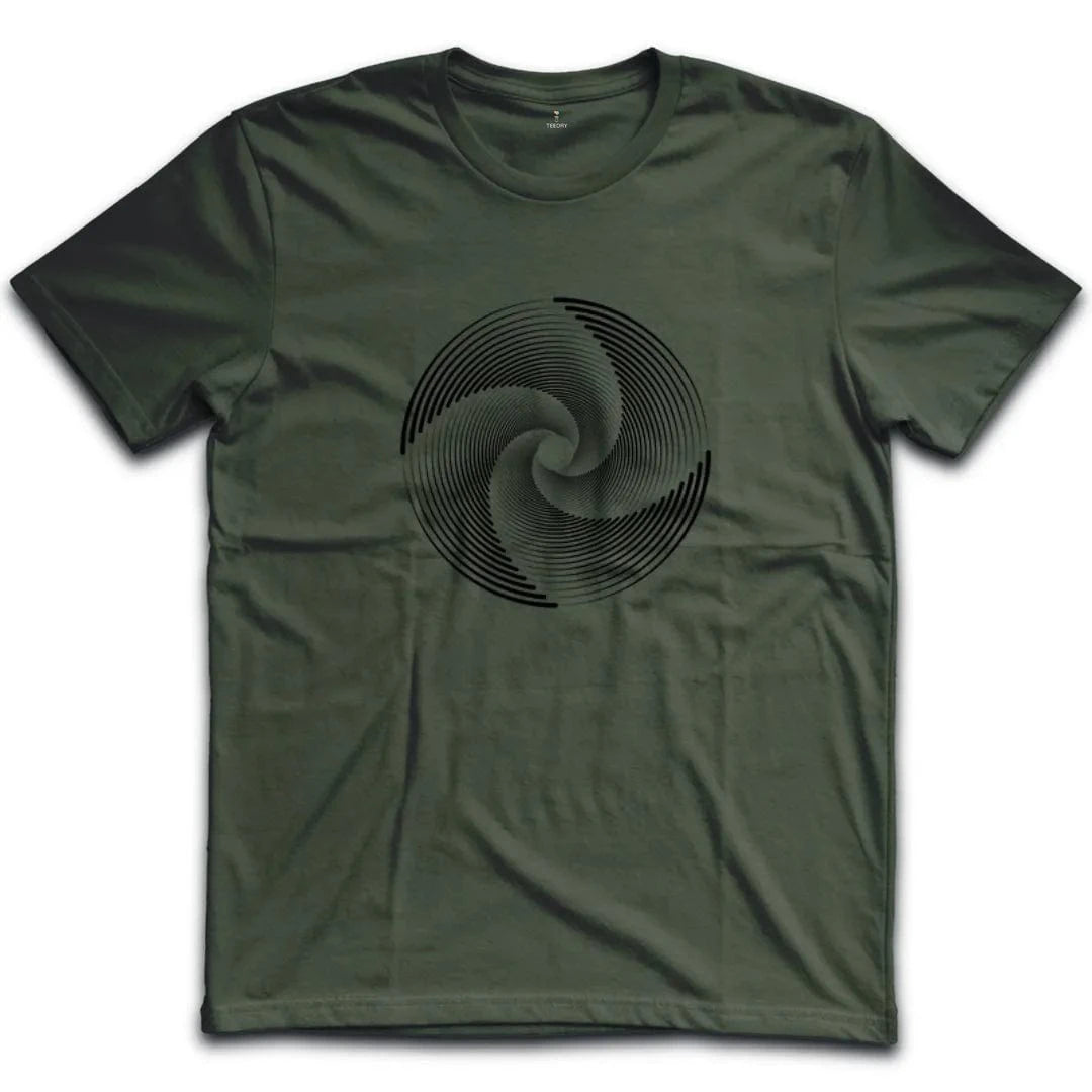 Black White Swirl Illusion T-Shirt