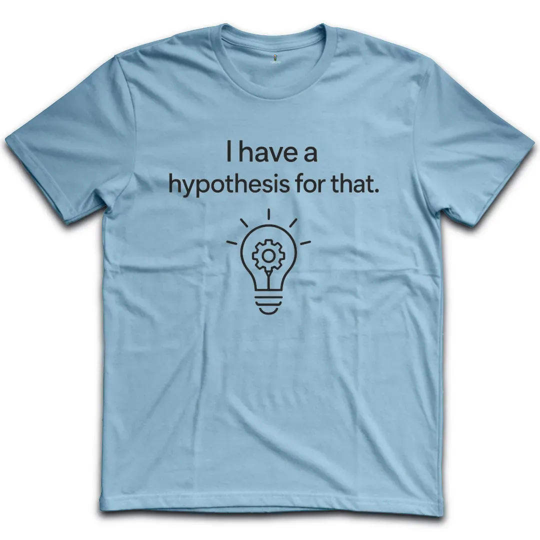 Hypothesis Lightbulb White T-Shirt