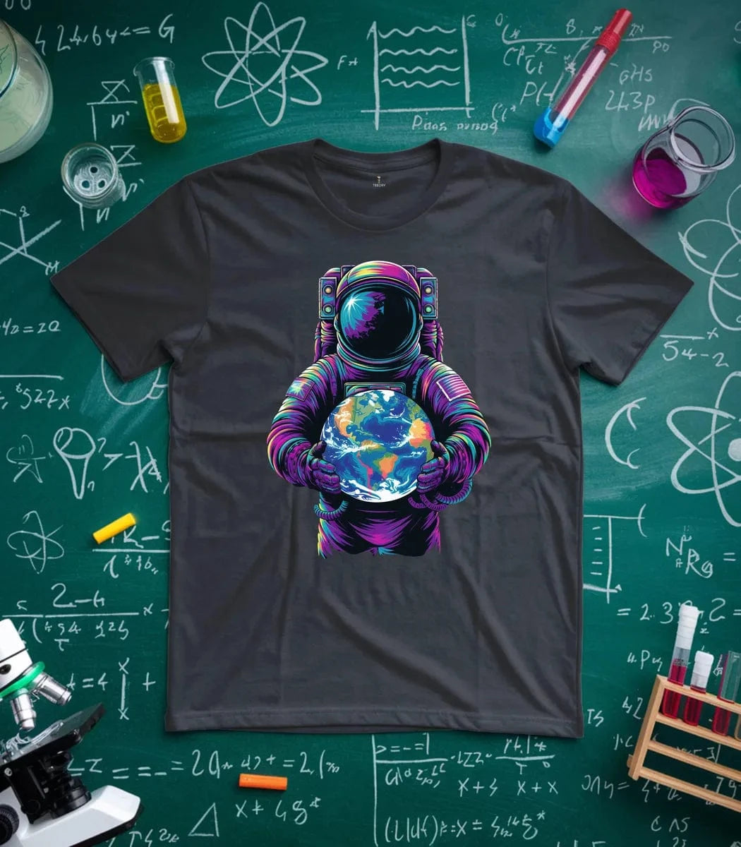 Vibrant Astronaut Globe T-Shirt