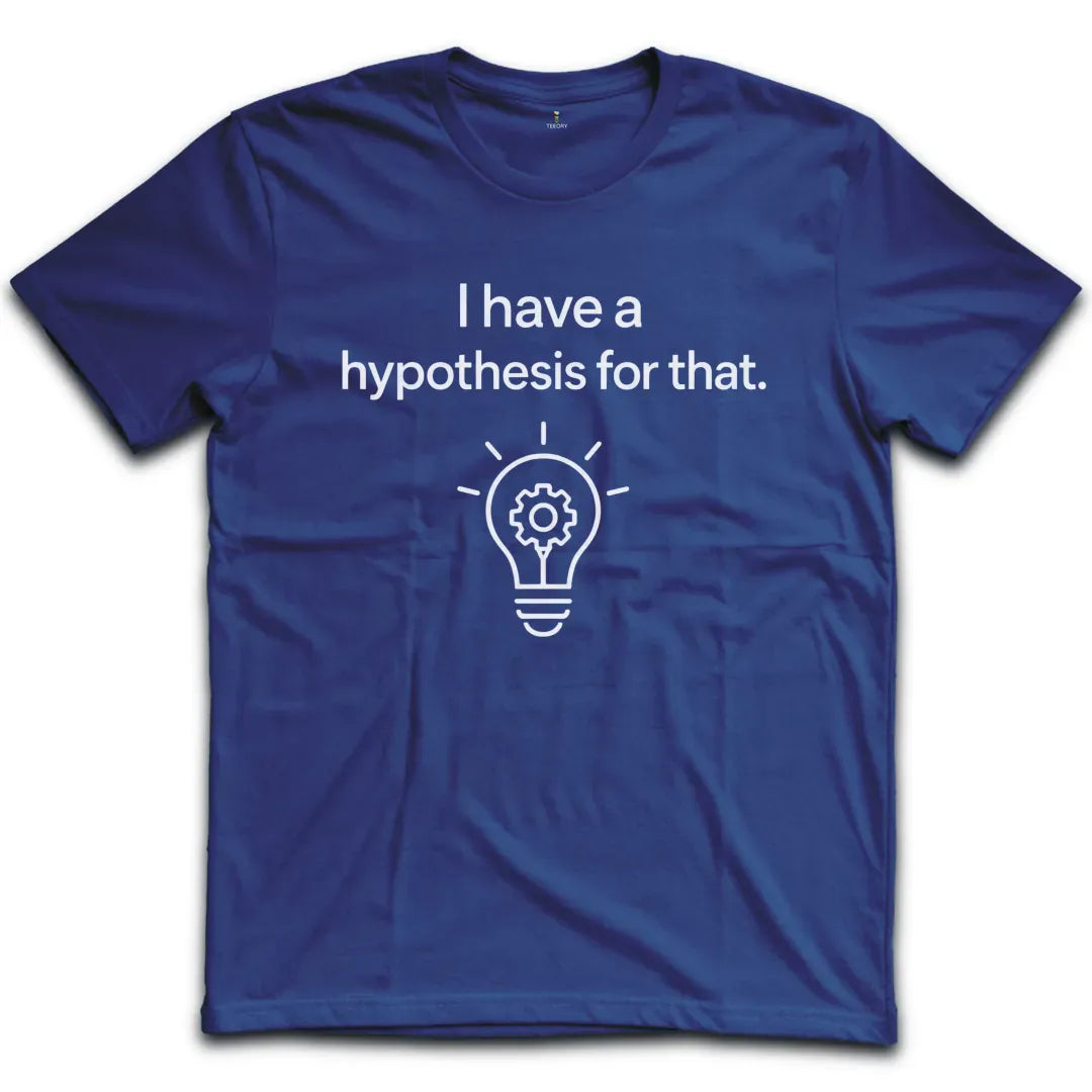 Hypothesis Lightbulb White T-Shirt