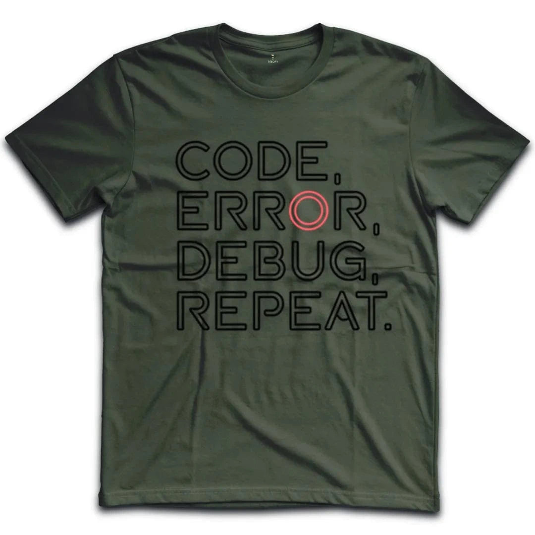 Code Error Debug Repeat T-Shirt