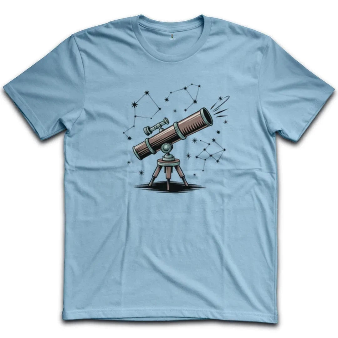 Stargazing Telescope and Constellations T-Shirt