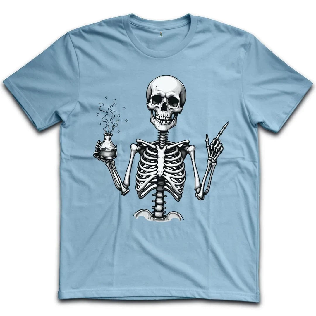 Skeleton Chemistry Humor T-Shirt