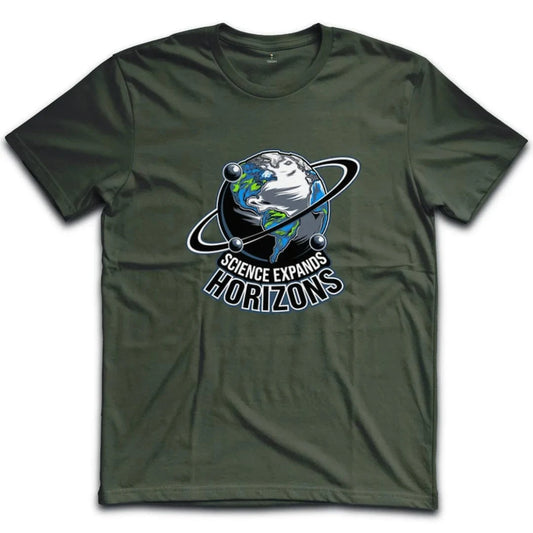 Science Expands Horizons Inspirational Globe T-Shirt