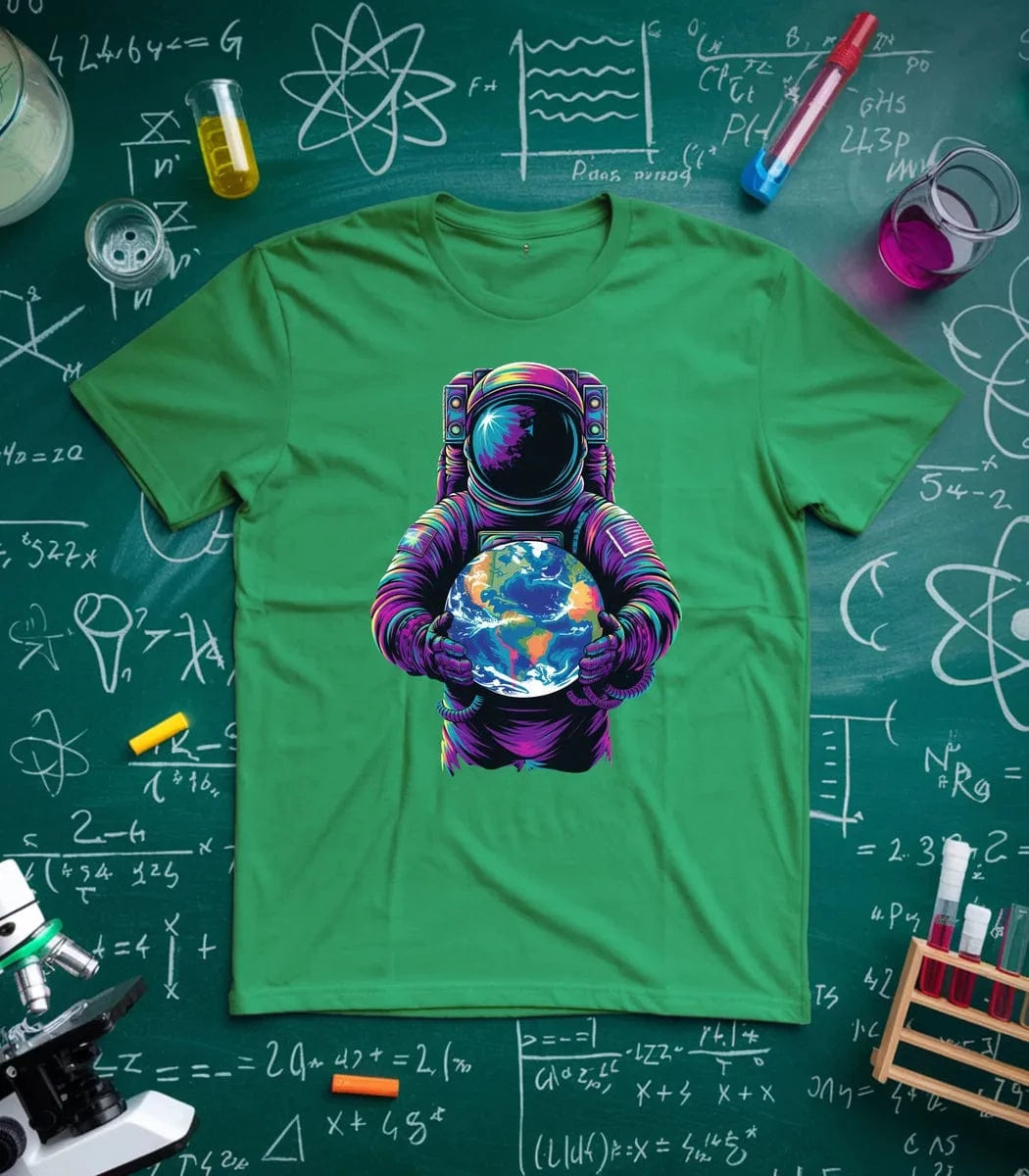 Vibrant Astronaut Globe T-Shirt