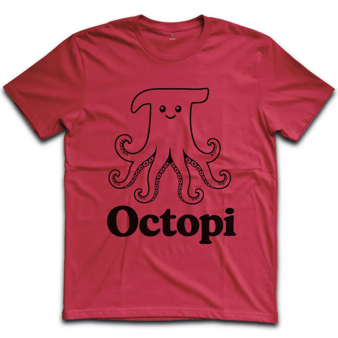 Octopi Pi Outline T-Shirt
