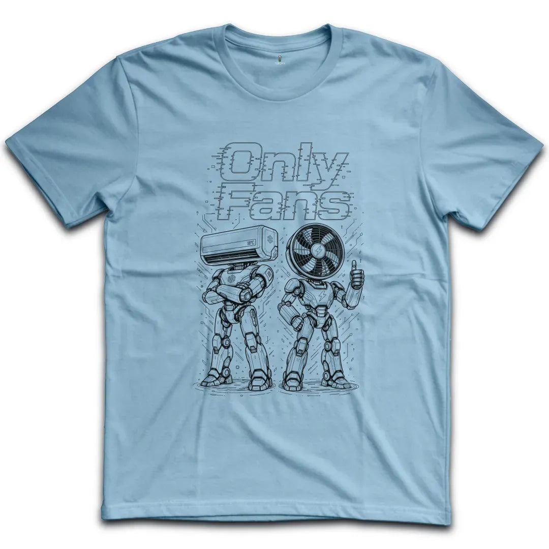 Only Fans Robots Dark T-Shirt