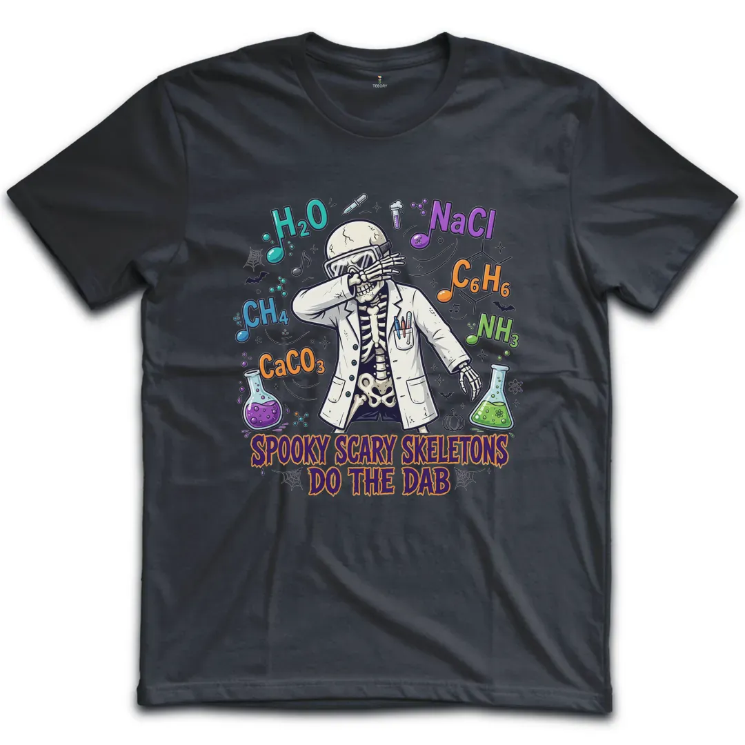 Spooky Scary Skeletons Dab T-Shirt