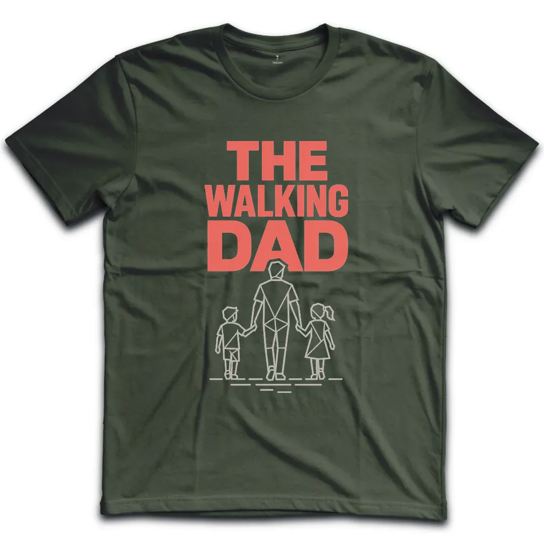 Walking Dad Teal T-Shirt