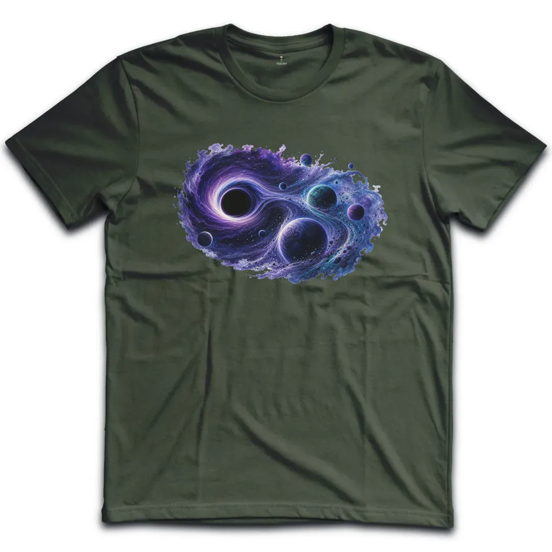 Black Hole Watercolor T-Shirt