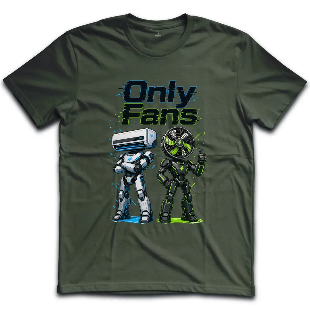 Only Fans Robots Color T-Shirt