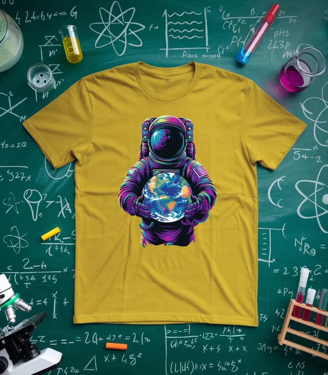 Vibrant Astronaut Globe T-Shirt