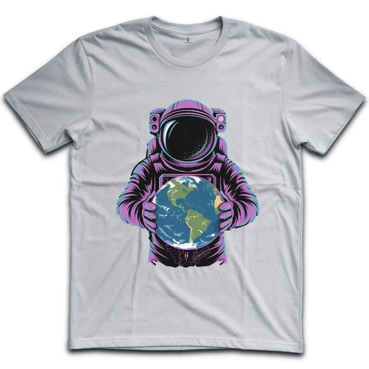 Astronaut Holding Earth T-Shirt