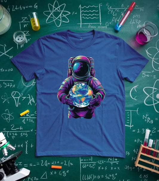 Vibrant Astronaut Globe T-Shirt