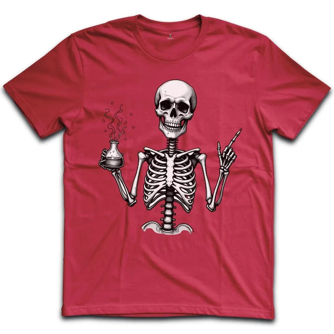 Skeleton Chemistry Humor T-Shirt