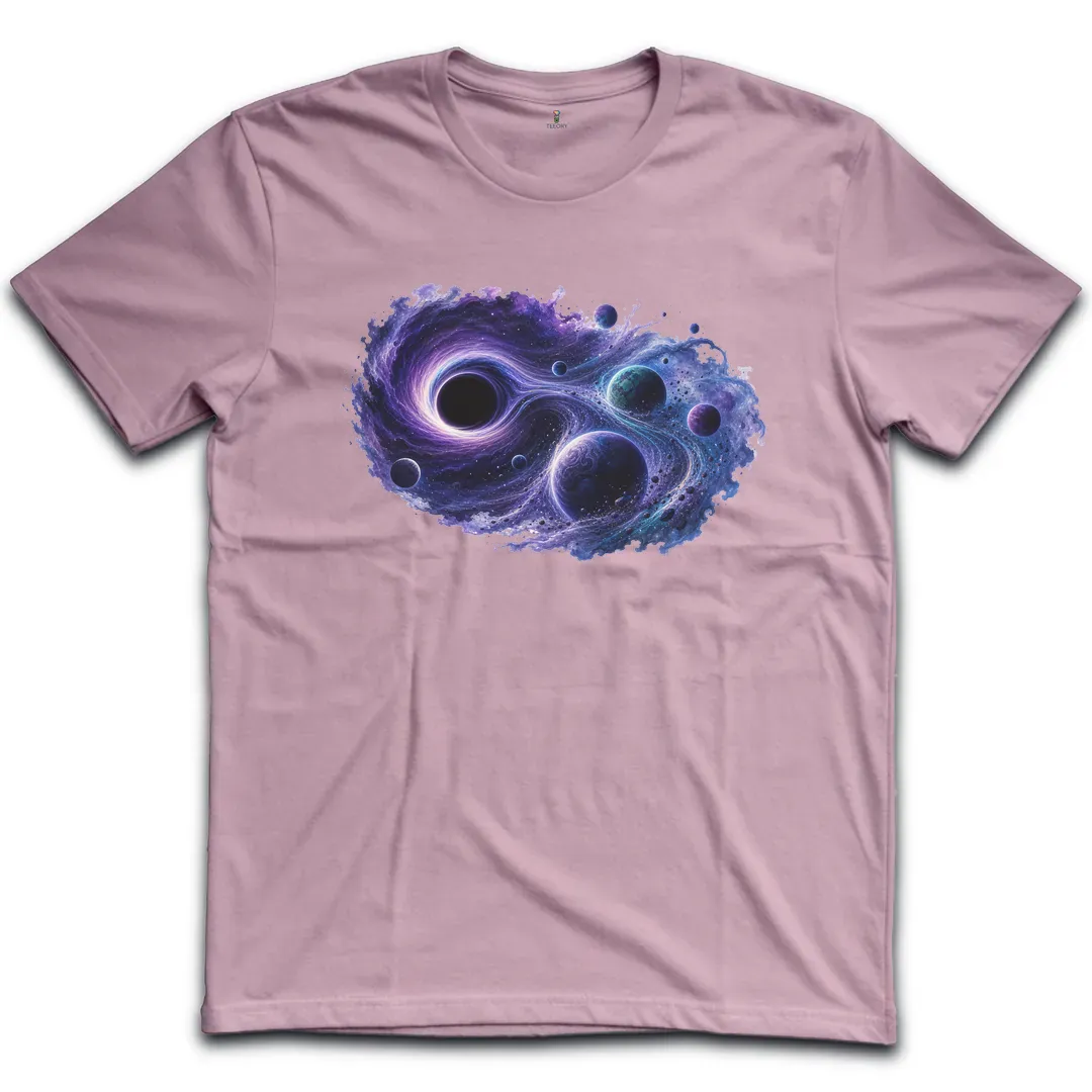 Black Hole Watercolor T-Shirt