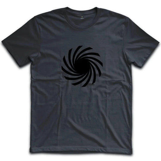 Abstract Swirling Black and White T-Shirt