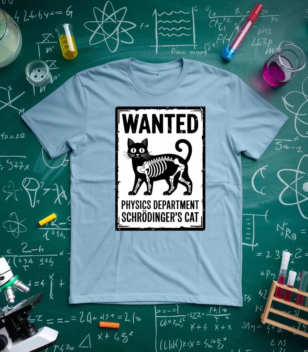 Wanted Schrodinger Cat T-Shirt