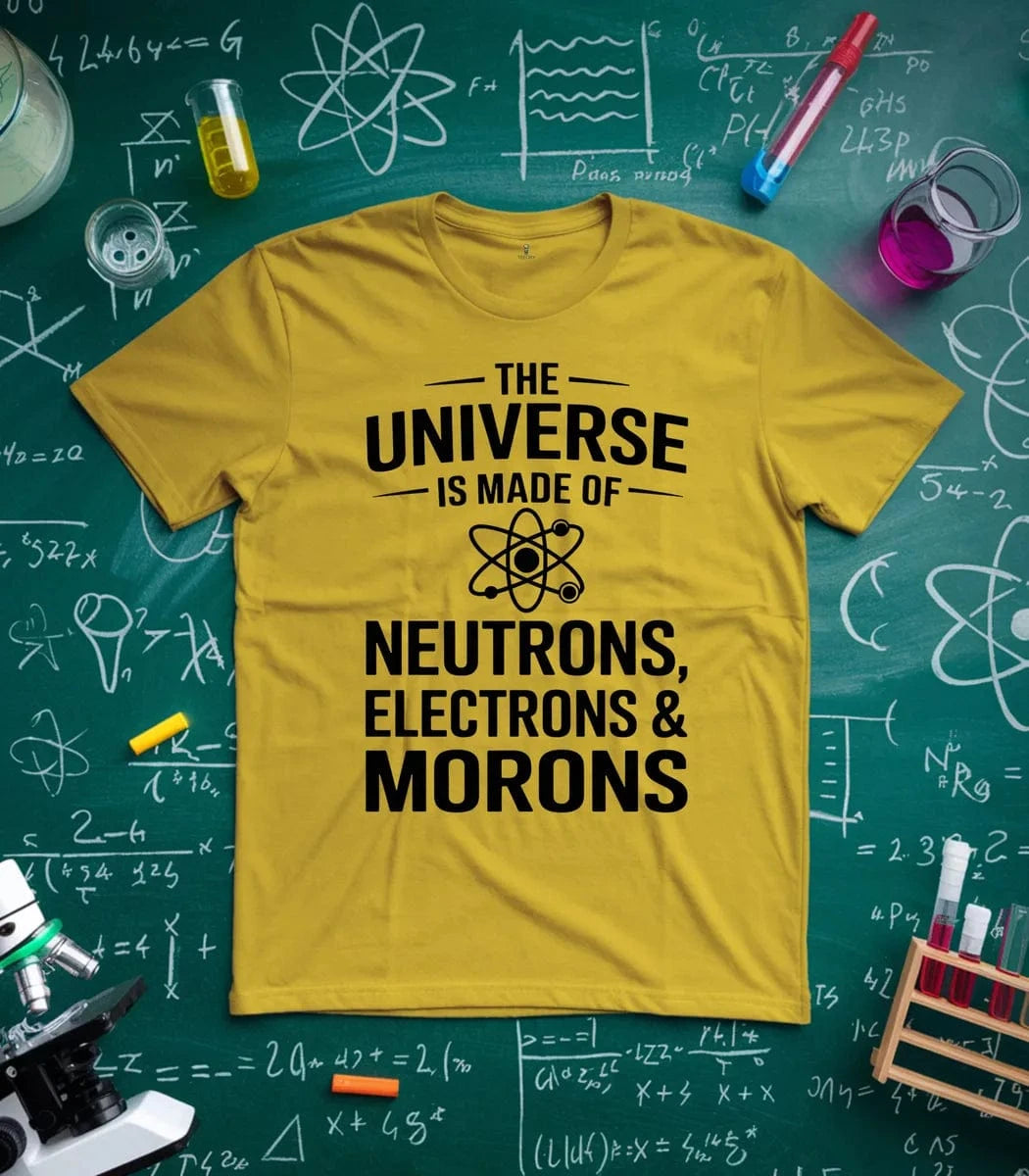 Neutrons Electrons and Morons T-Shirt