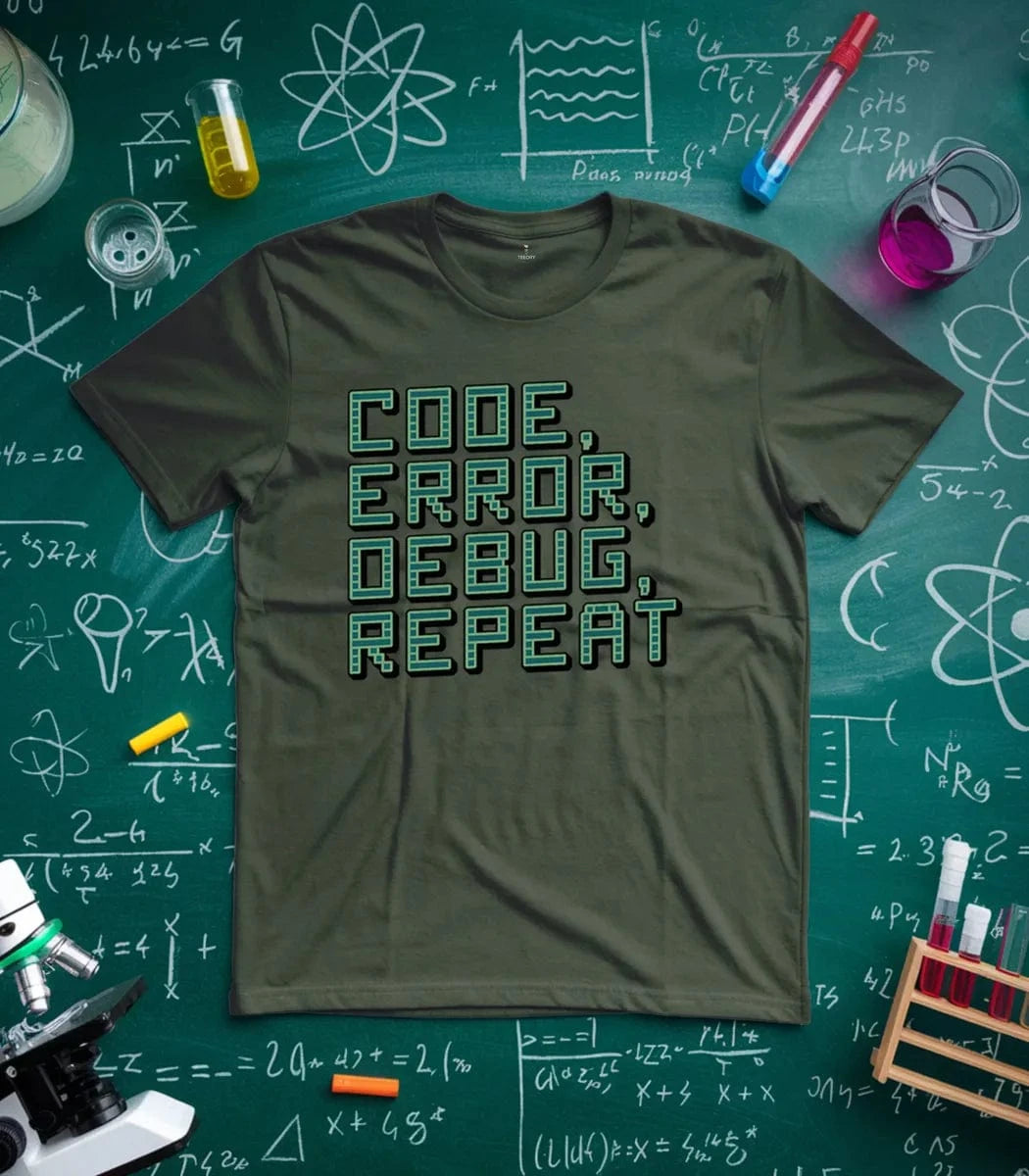 Code Error Debug Repeat T-Shirt