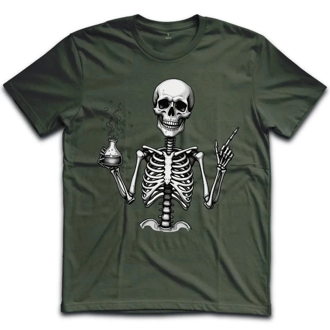 Skeleton Chemistry Humor T-Shirt