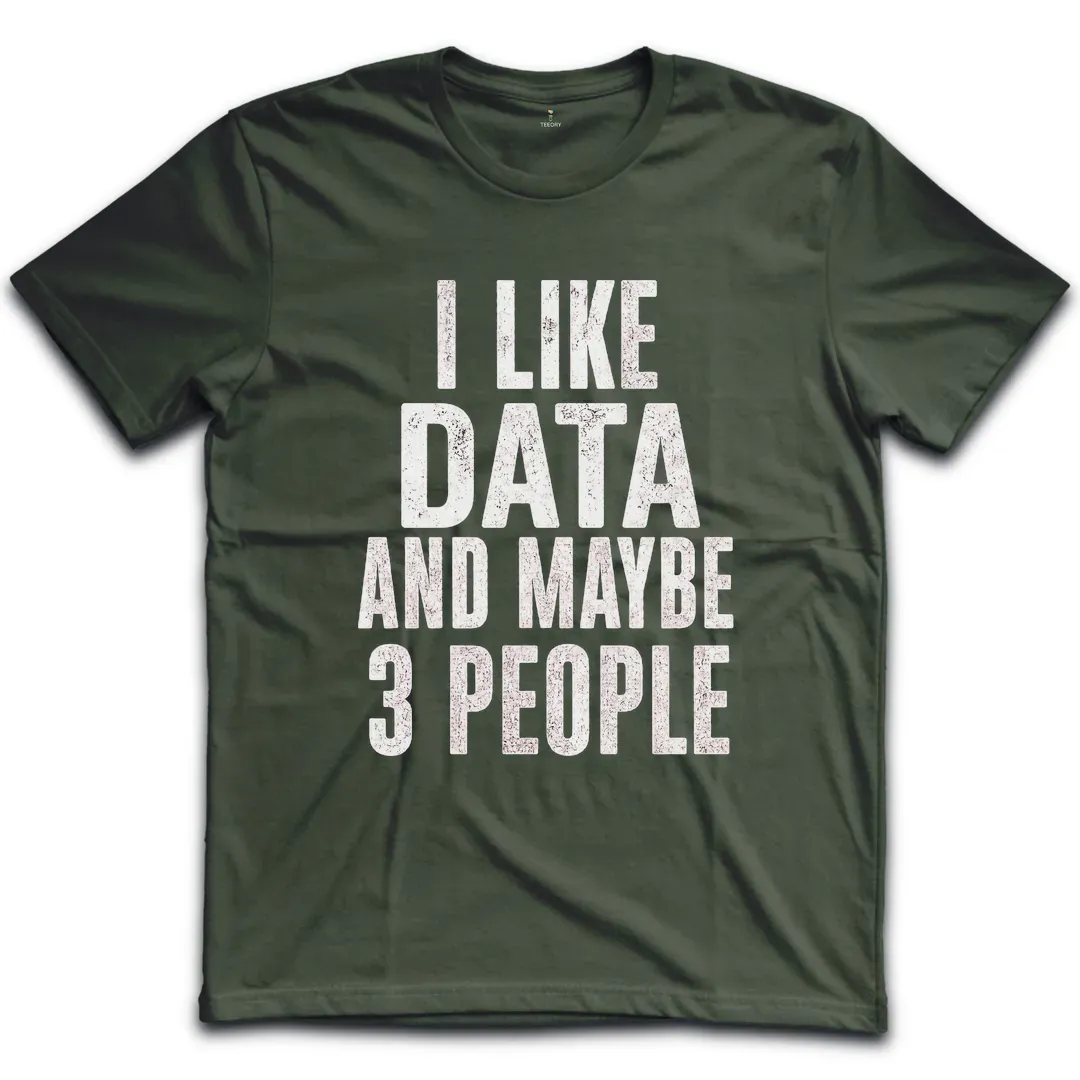 Like Data 3 People T-Shirt