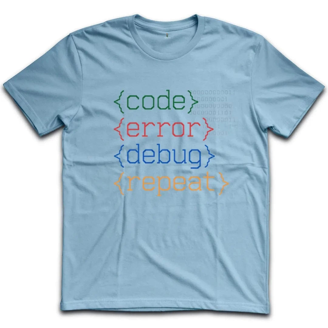 Code Error Debug Repeat T-Shirt