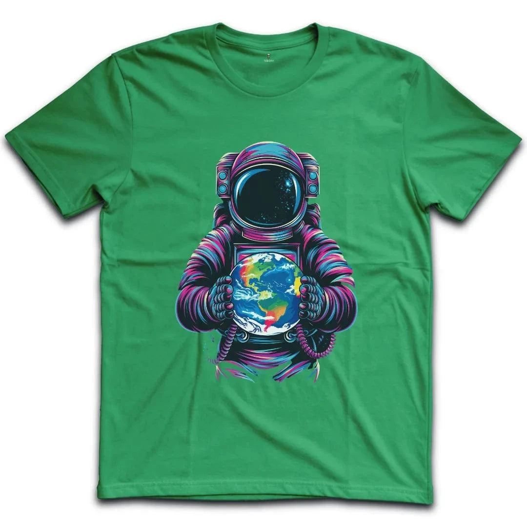Colorful Astronaut Earth T-Shirt