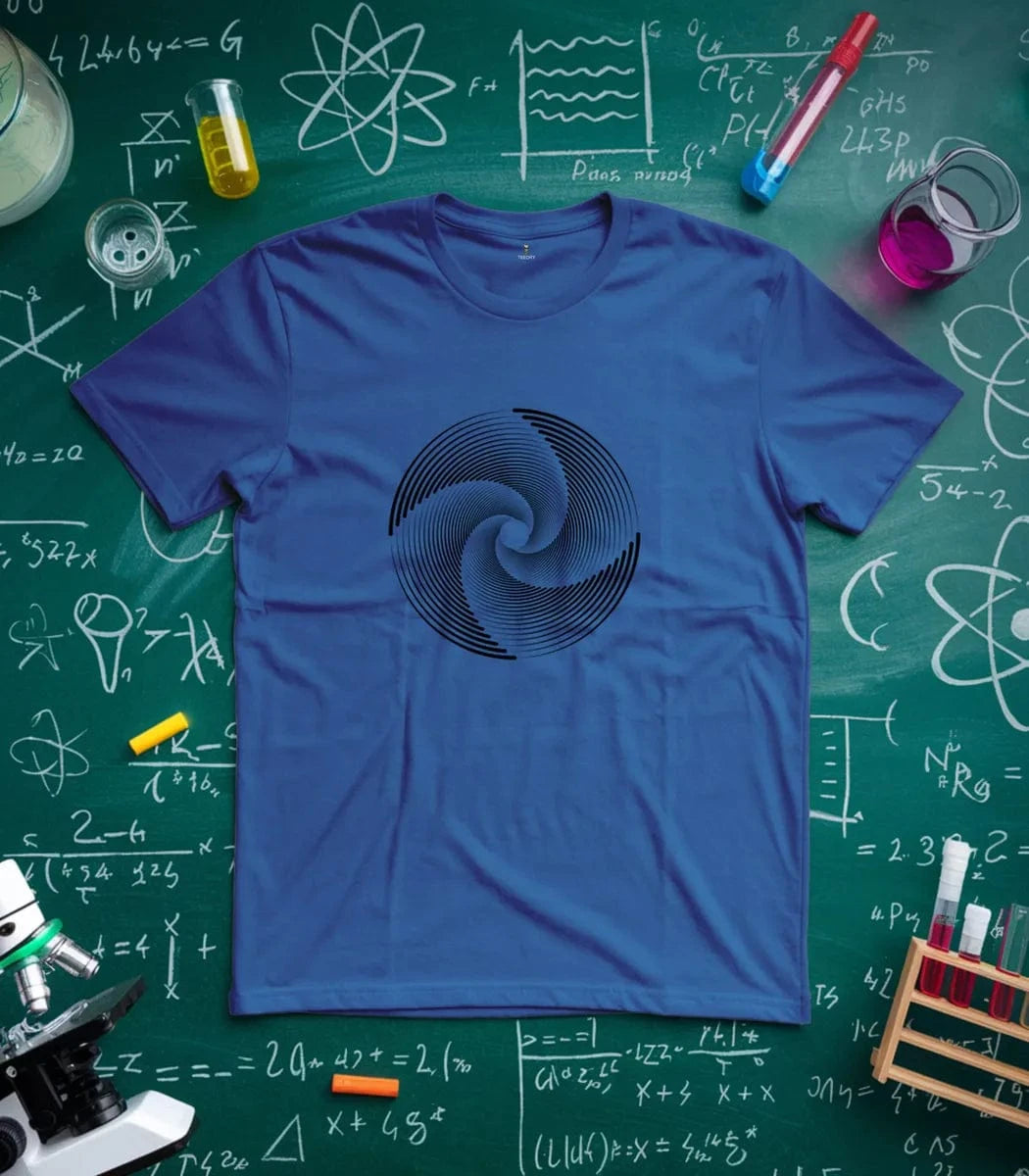 Black White Swirl Illusion T-Shirt