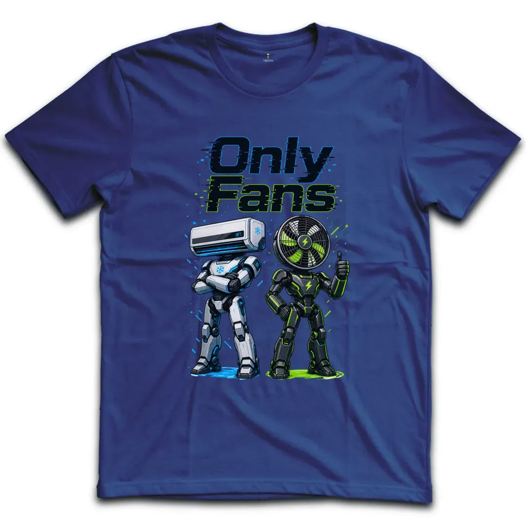Only Fans Robots Color T-Shirt