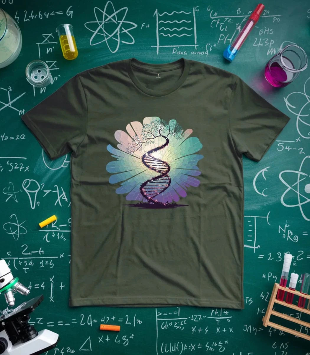 Beautiful Tree and DNA Spiral  T-Shirt
