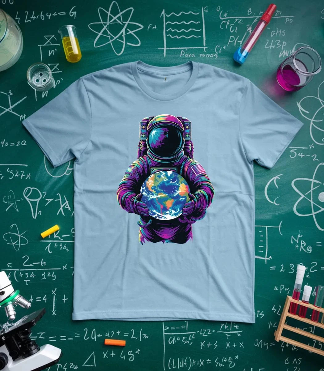 Vibrant Astronaut Globe T-Shirt