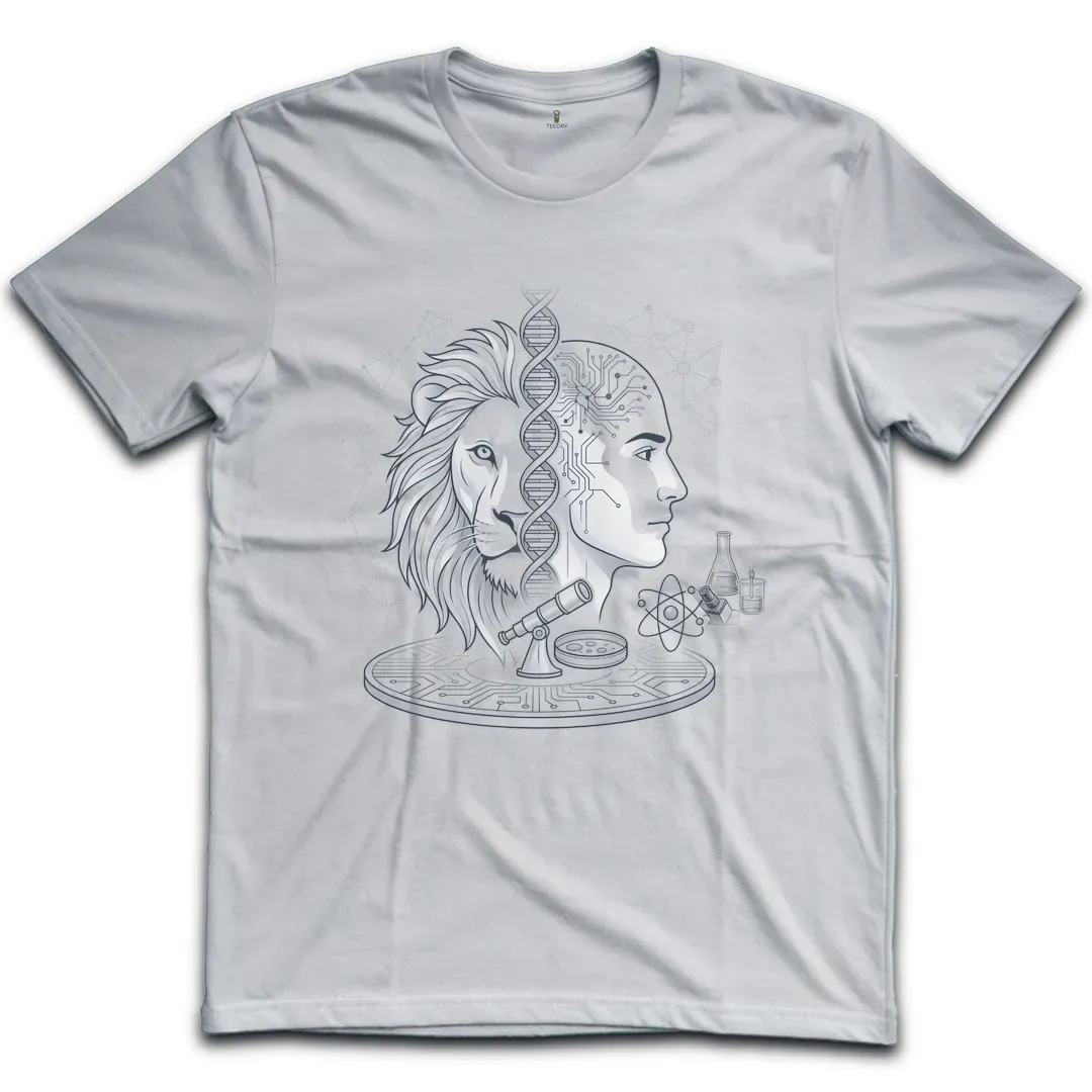 Lion Scientist Split T-Shirt