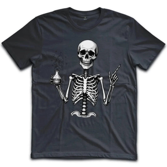Skeleton Chemistry Humor T-Shirt