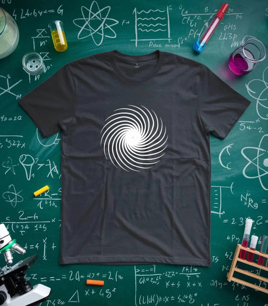 Hypnotic Spiral Black and White T-Shirt