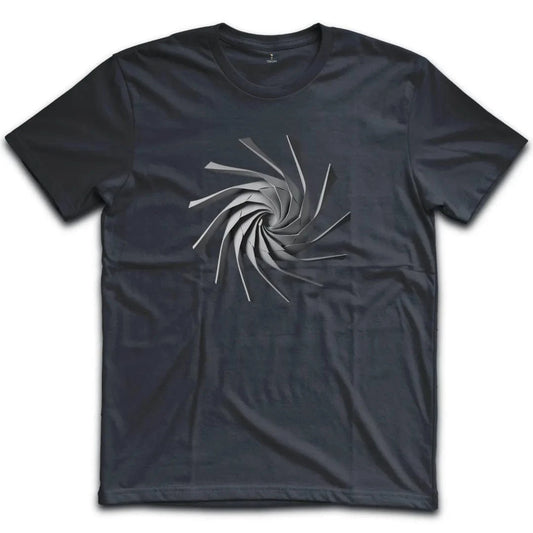 Geometric Spiral Pattern T-Shirt