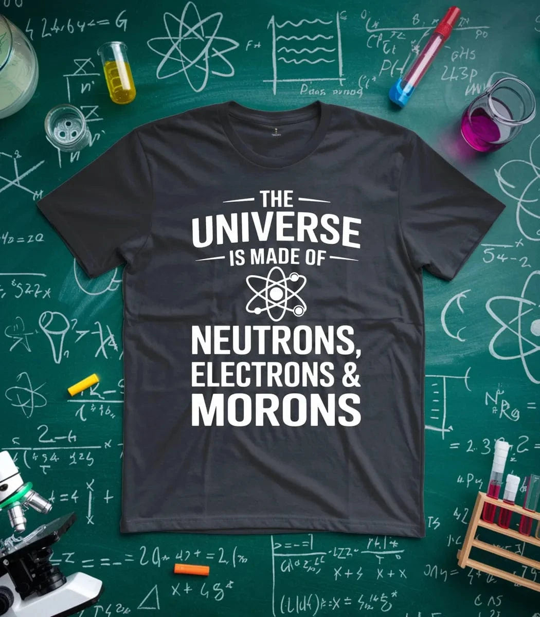 Neutrons Electrons and Morons T-Shirt